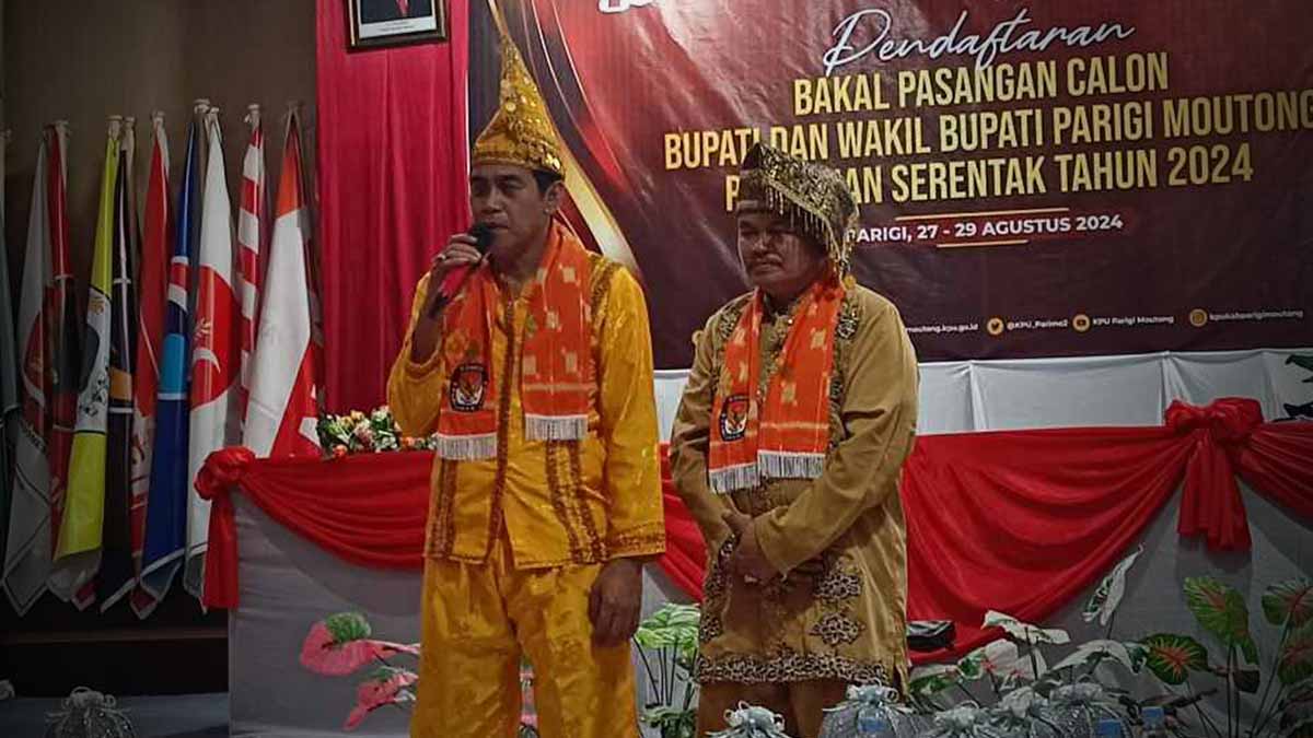 Pasangan Erwin-Sahid Resmi Daftar sebagai Balon Bupati dan Wakil Bupati Parigi Moutong